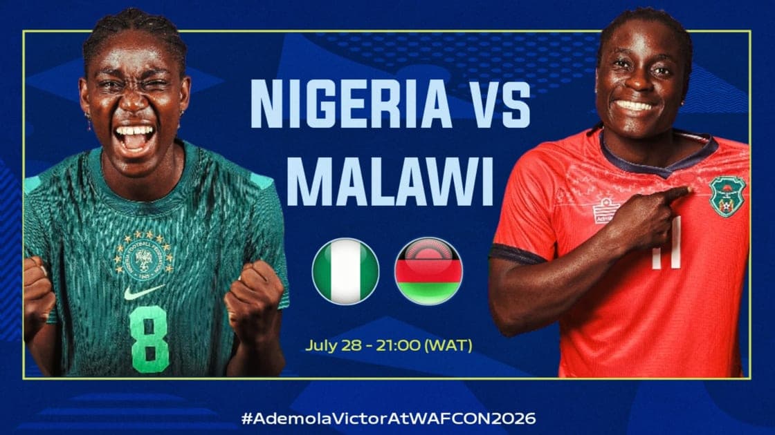 Nigeria vs Malawi WAFCON 2026: Where to Watch Live, Super Falcons Aim for Group C Win as Abiodun, Omewa, Demehin Speak