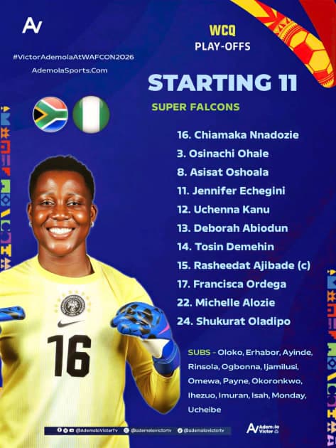 Ordega, Oshoala start as Justin Madugu shuffles Super Falcons attack vs South Africa