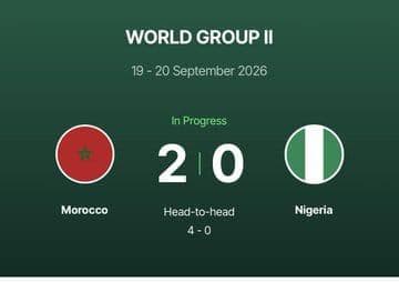 Morocco Move Within One Win of Davis Cup Play-Offs After Beating Nigeria