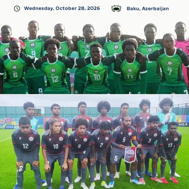 Nigeria vs New Caledonia U15: Future Eagles Preview, Kick-off Time and How to Watch Live